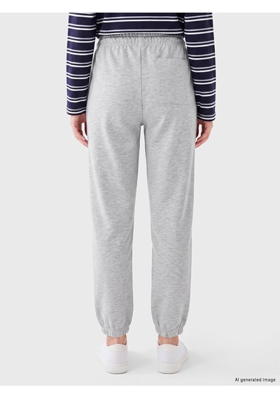 LC Waikiki Lc Waıkıkı Gri Beli Lastikli Kadın Jogger Eşofman Altı