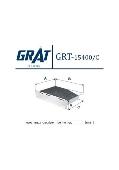 Polen Filtresi Karbonlu Grat 15400c/bx Golf Jetta Passat Oem 1k1819653b