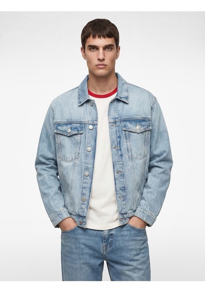 Koton Pamuklu Uzun Kollu Kapaklı Cepli Gömlek Yaka Düğmeli Jean Ceket Açık İndigo 6sam50071nd Koton Pamuklu Uzun Kollu Kapaklı Cepli Gömlek Yaka Düğmeli Jean Ceket Açık İndigo 6sam50071nd