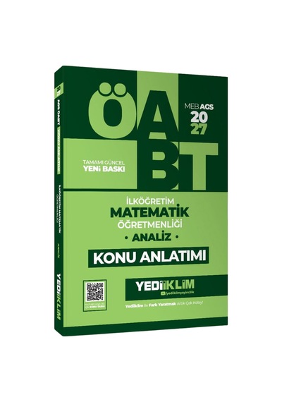 Yediiklim 2027 Öabt Meb-ags İlköğretim Matematik Öğretmenliği Analiz Konu Anlatımı