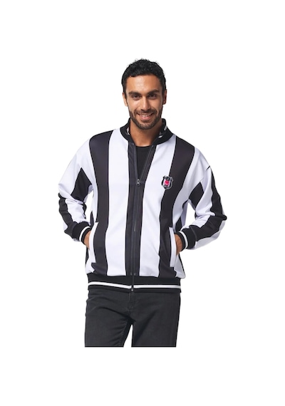 Beşiktaş Lisanslı Siyah-beyaz Yetişkin Sweat Siyah - Beyaz