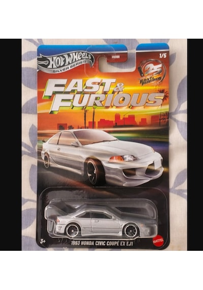 Hot Wheels Siver Series Fast&furious 1993 Honda Civic Coupe Ex Gri