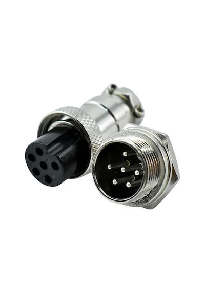 Ic-261m 12mm Mayk Dişi Şase 6p Konnektör