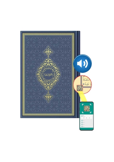 Orta Boy Termo Deri Kuran-I Kerim (Lacivert. Mühürlü) N11.1048