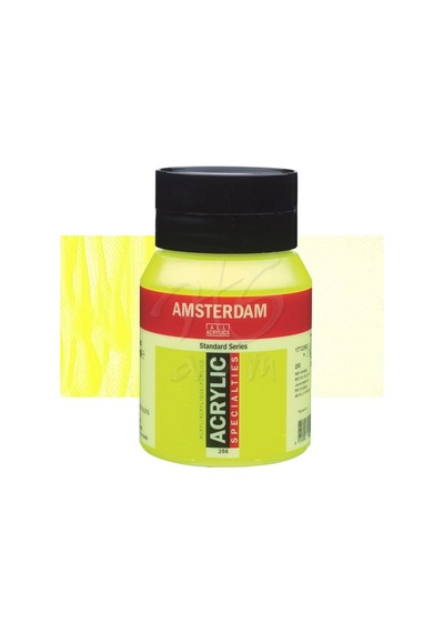 Amsterdam Fosforlu Akrilik Boya 500Ml 256 Reflex Yellow