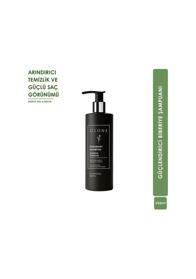 Dökülme Karşıtı Biberiye Şampuanı, 250ml %3 Procapil & Biotin Saç Kökü Güçlendirici Ve Hacim Veren Sülfatsız Bakım
