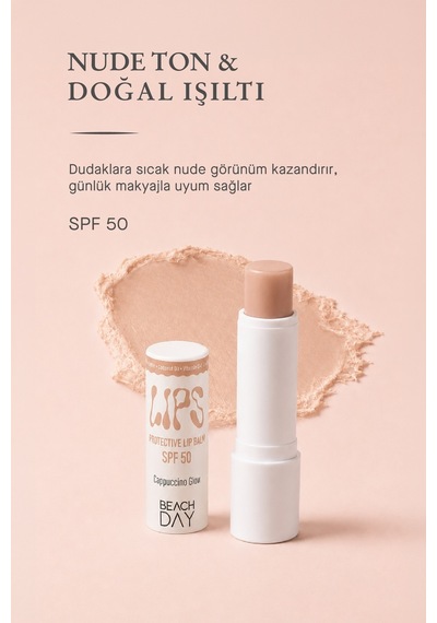 Beach Day Lips Cappuccino-glow 50f 5g Dudak Koruyucu Cappıccino