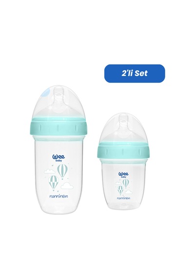 Wee Baby Nanninom Antikolik Geniş Ağızlı Biberon 150 Ml ve 250 Ml Biberon Seti