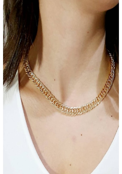 Parlak Kadın Zincir Kolye Gold 463949961