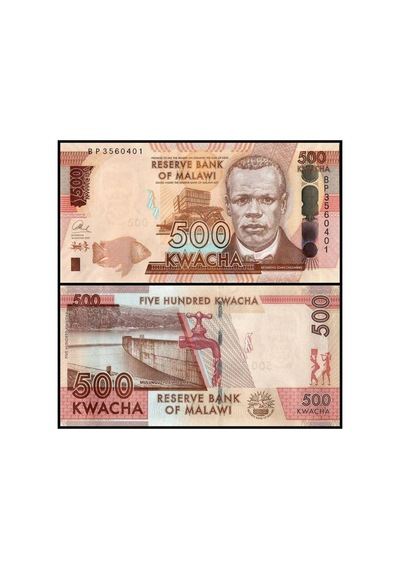 Malawi 20-50-100-200-500 Kwacha Kağıt Para Set Çil Unc 5'li Set Koleksiyon Para