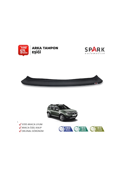 Dacia Duster 2010-2017 Yıl Aralığı Uyumlu Arka Tampon Eşiği Mat