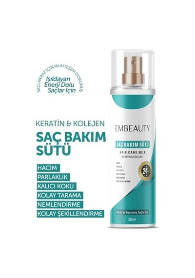 Beauty Besleyici Keratin Kolajen Saç Bakım Sütü 200 Ml