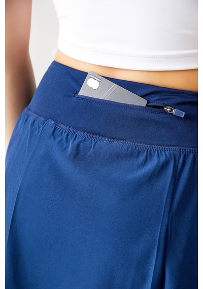 Los Ojos Lacivert 2 Katmanlı Tenis Eteği - Şort Etek - Spor Etek Tennis Skirt Lacivert