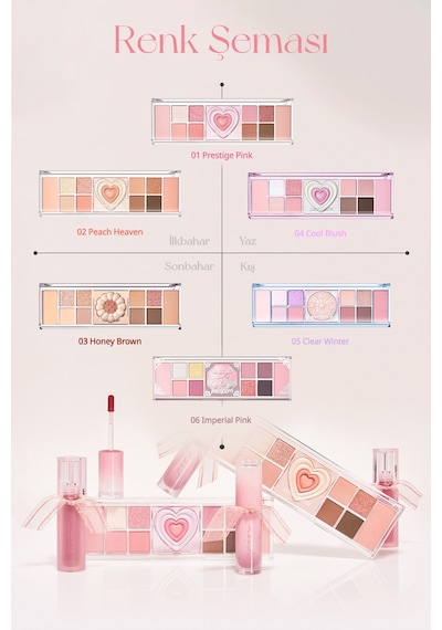 Çok Fonksiyonlu Makyaj Paleti Peripera All Take Mood Like Palette 03 Honey Brown Honey K-ookie