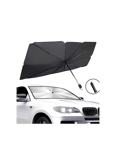 Oto Araç Güneşlik Ön Cam Katlanabilir Pratik Etkili Dayanıklı Şemsiye Tip 130x75cm Glz02350150 1 Adet