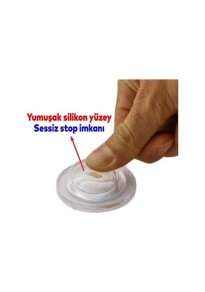 Silikon Kapı Stoperi Siyah 4 Adet Tamponu Kendinden Yapışkanlı Şeffaf Kapı Kolu Stopu