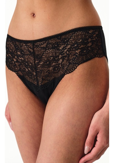Penti Lace Mama Slip Siyah