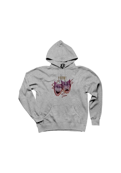 Mötley Crüe Theatre Of Pain Gri Kapşonlu Sweatshirt Hoodie Gri