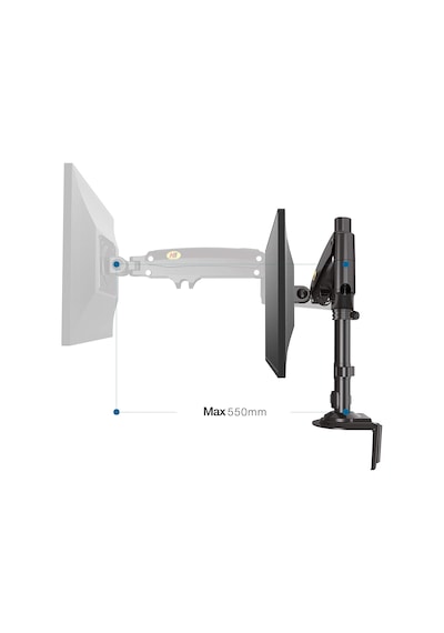 Nb North Bayou Nb H100 Amortisörlü 17-30" Monitör Standı