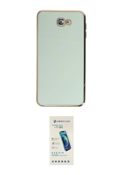 Cep Samsung Uyumlu Galaxy J7 Prime Kılıf Yankı Serisi İkili Koruma Seti Najmaddin Pembe