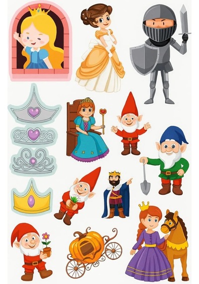 Prenses Temalı Sticker Kitabı - 60 Çıkartmalı Eğitici Etkinlik Kitabı -çocuklar İçin Aktivite Kitabı