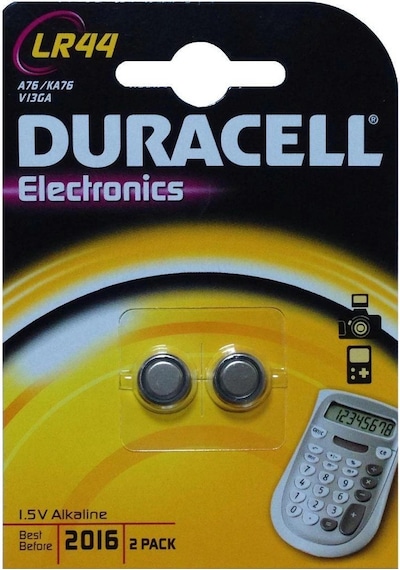 Mey İthalat Duracell Lr44/ag13/a76 1.5 Volt Alkalin Pil 2'li Paket