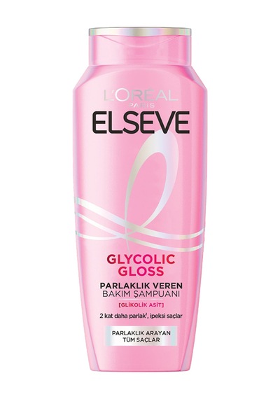 Elseve Glycolic Gloss Parlaklık Veren Bakım Şampuanı 300 Ml 2 Adet