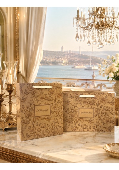 Bal Kavunu Ve Şeftalili El Yapımı Fransız Makaronu 12'li Premium Hediye Kutusu