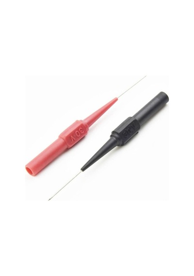 2 Adet Iğne Tip Multimetre Test Prob Ucu 30v 1a Banana Uyumlu Izoleli Paslanmaz Çelik Ölçüm Pini