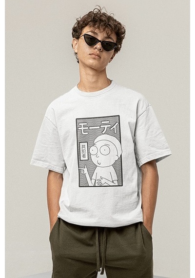 Morty Smith Beyaz Tişört
