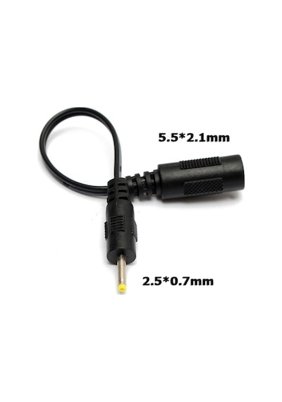 5.5 2.1Mm To 2.5 0.7Mm Soket Çevirici Power Adaptör Kablosu