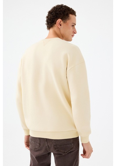 Loft Erkek Sweatshirt Krem