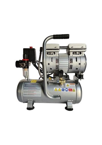 Hyundai HM506S Hava Kompresörü Sessiz & Yağsız 550W 6 L