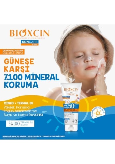 Hassas Ciltler İçin Çok Yüksek Korumalı Mineral Güneş Kremi Bebek 50 Spf 100 Ml