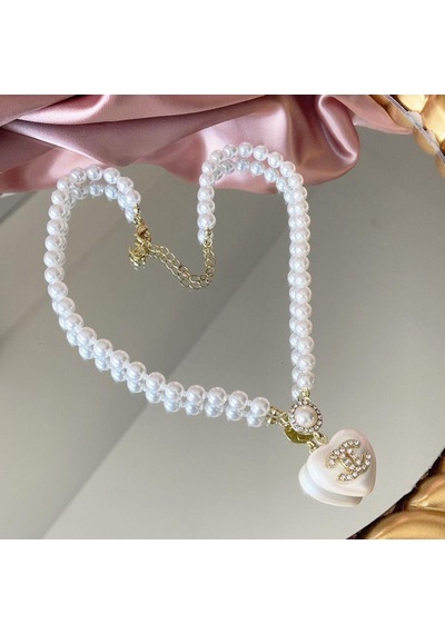 Kalp İncili Princess Gold Çelik Set Çok renkli