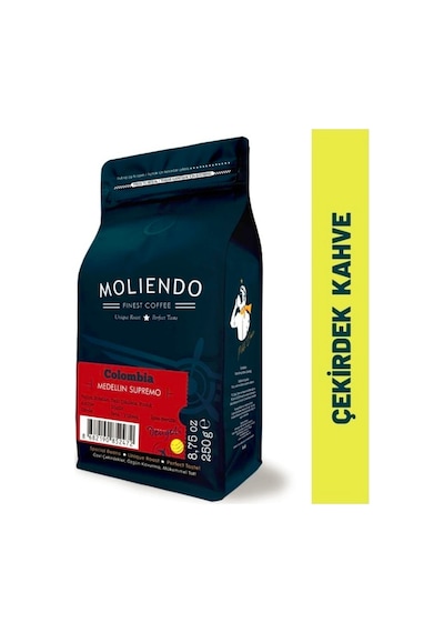 Moliendo Colombia Medellin Supremo Yöresel Çekirdek Kahve 250 G