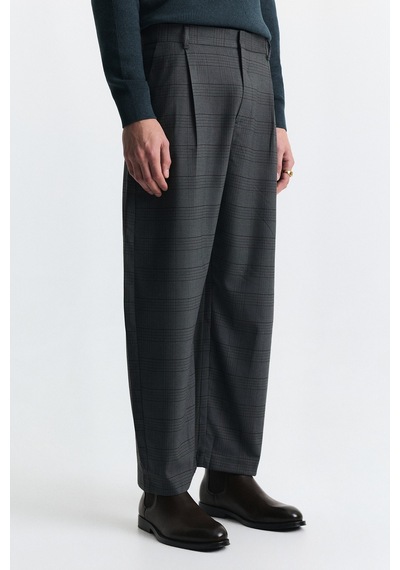 Antioch Barrel Fit Ekose Pantolon Yeşil