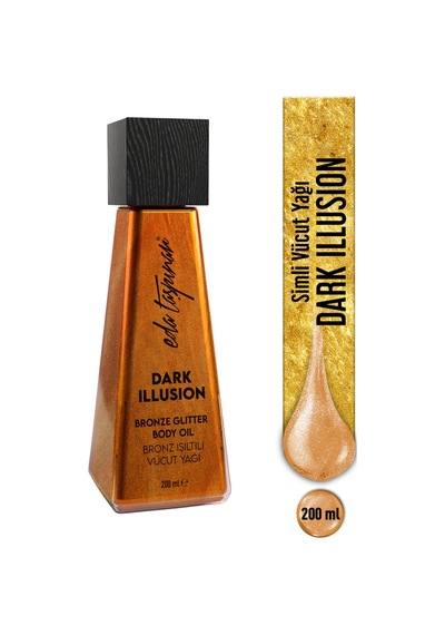 Eda Taşpınar Dark Illusion Bronz Işıltı Simli Vücut Yağı 200 ML