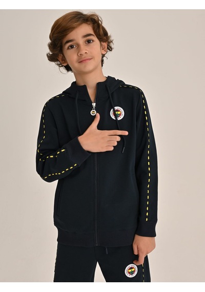 Fenerbahçe Lacivert Tribün Basic Çocuk Sweatshirt Fb Laci Yeni