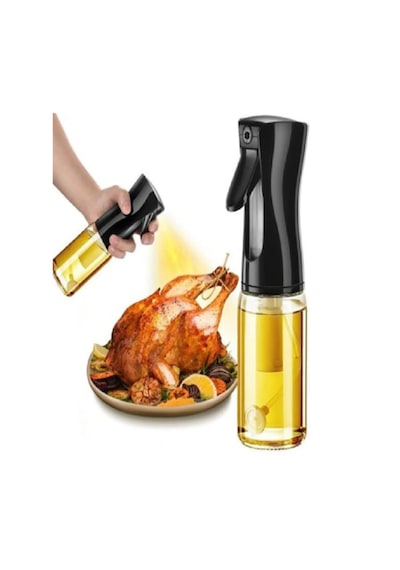 Airfryer Yağ Spreyi Püskürtücü Cam Yağdanlık Şişe 225 Ml Büyük Bo