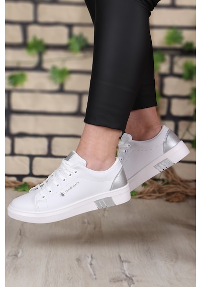 Lumberjack Tina 3fx Rahat Taban Cilt Kadın Sneaker 667800000902 41 Gümüş Gümüş
