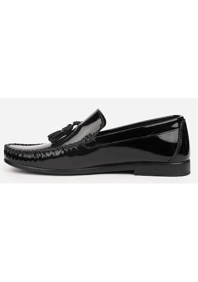 Pierre Cardin 25101 Siyah Rugan Erkek Loafer Günlük Deri Ayakkabı Siyah Rugan