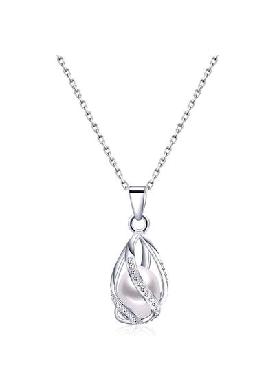 Brezza Lusso Jewelry Gümüş Doğal Inci Kadın Kolye 45 CM