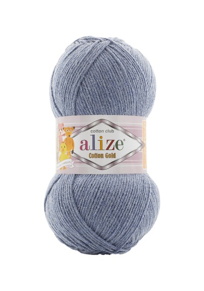 Cotton Gold - 962 Kot Jean Mavi - 5'li Paket - 100gr/330m - Pamuklu Hırka Yelek Amigurumi İpi