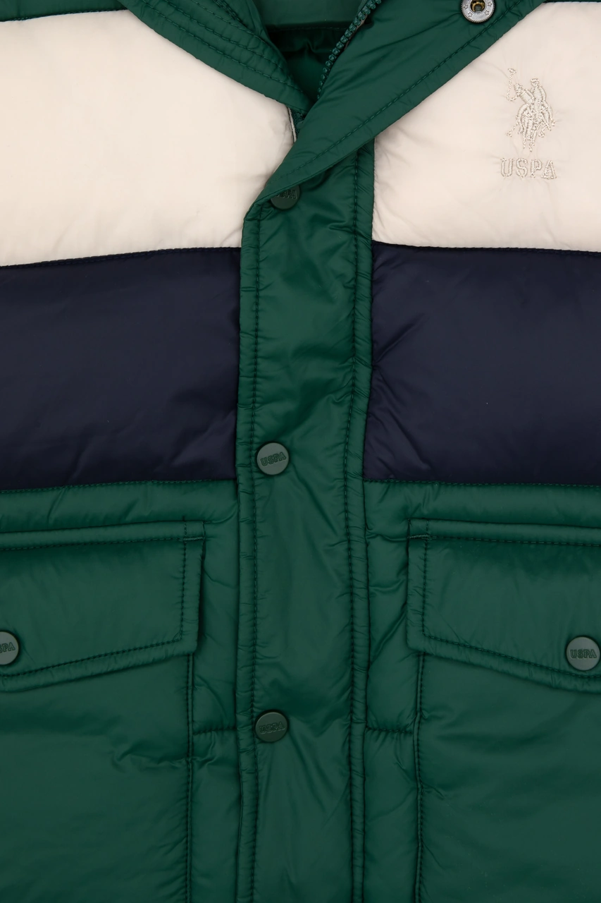U.s. Polo Assn. Erkek Çocuk Koyu Yeşil Yelek Dokuma 50310532-vr079 Koyu Yesıl
