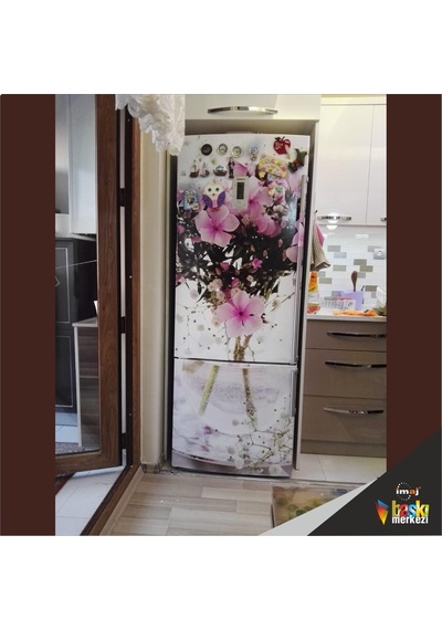 Buzdolabı Ve Bulaşık Makinesi Kapak Folyo Kaplama Çiçek (383963953)