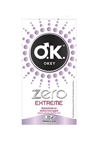 4 Adet Okey Prezervatif Zero Extreme 10'lu
