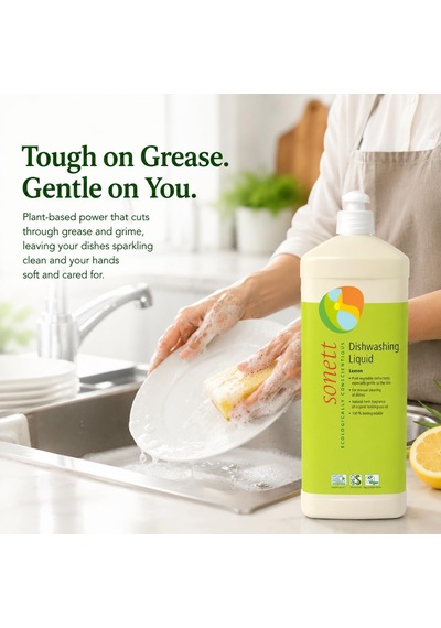 Organik Elde Bulaşık Yıkama Sıvısı- Limonotlu - 1 L 1 Paket 1 X 1000 Ml
