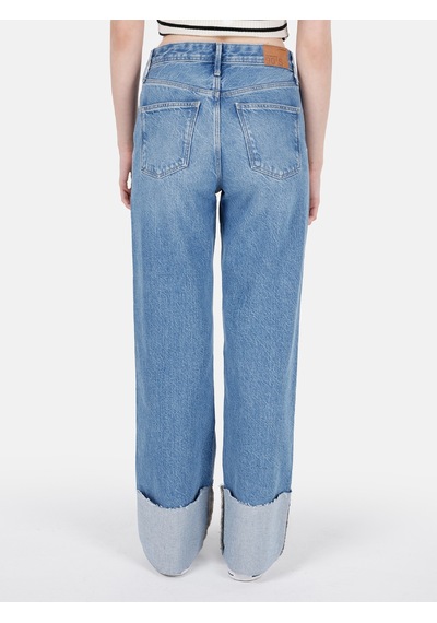 Colin's Colins 885 Camellia Normal Kesim Yüksek Bel Düz Paça Jean Kadın Pantolon Denim