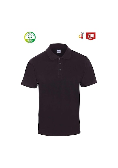 My Form Eco Polo Pike Kısa Kol T-shırt-8101-sıyah